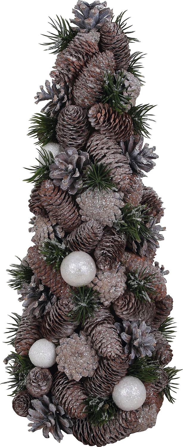 Фигура новогодняя елка из шишек 46 см