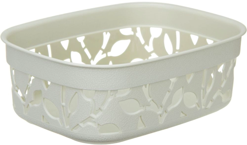 Коробка для вещей IDEA Флора Белый М 2360 19х14х6,5 см