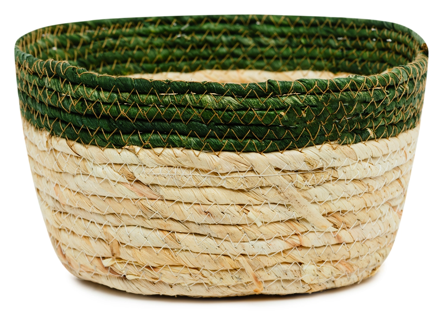 Корзина большая плетеная солома 30x30x15сm