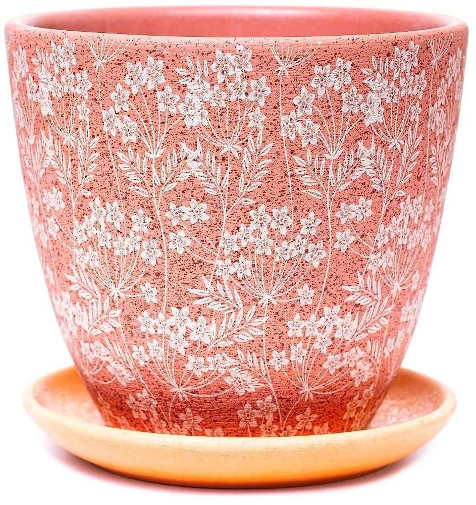 Горшок керамический Луг терракотовый D12H11