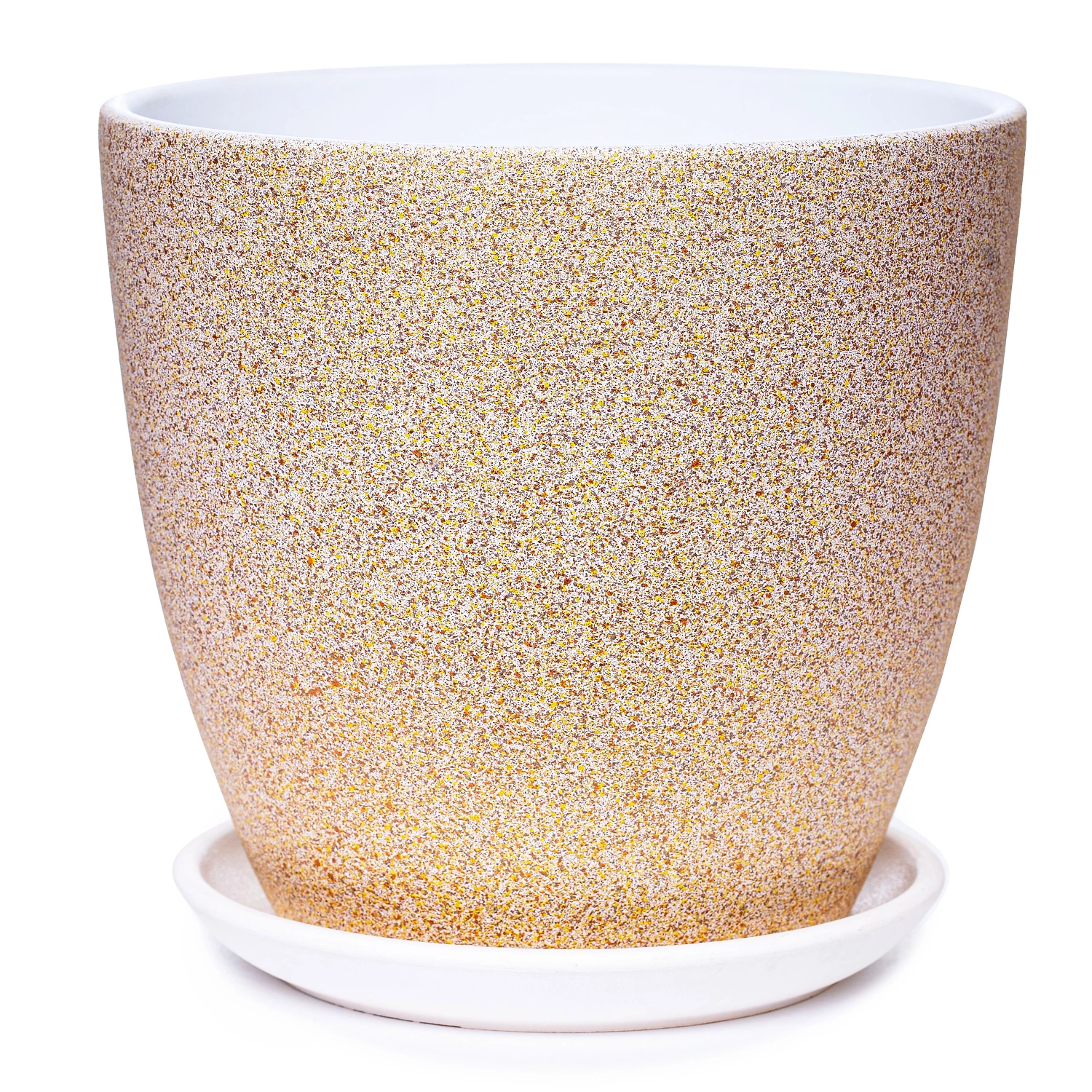 Горшок бетонный гранит агат D21 H18