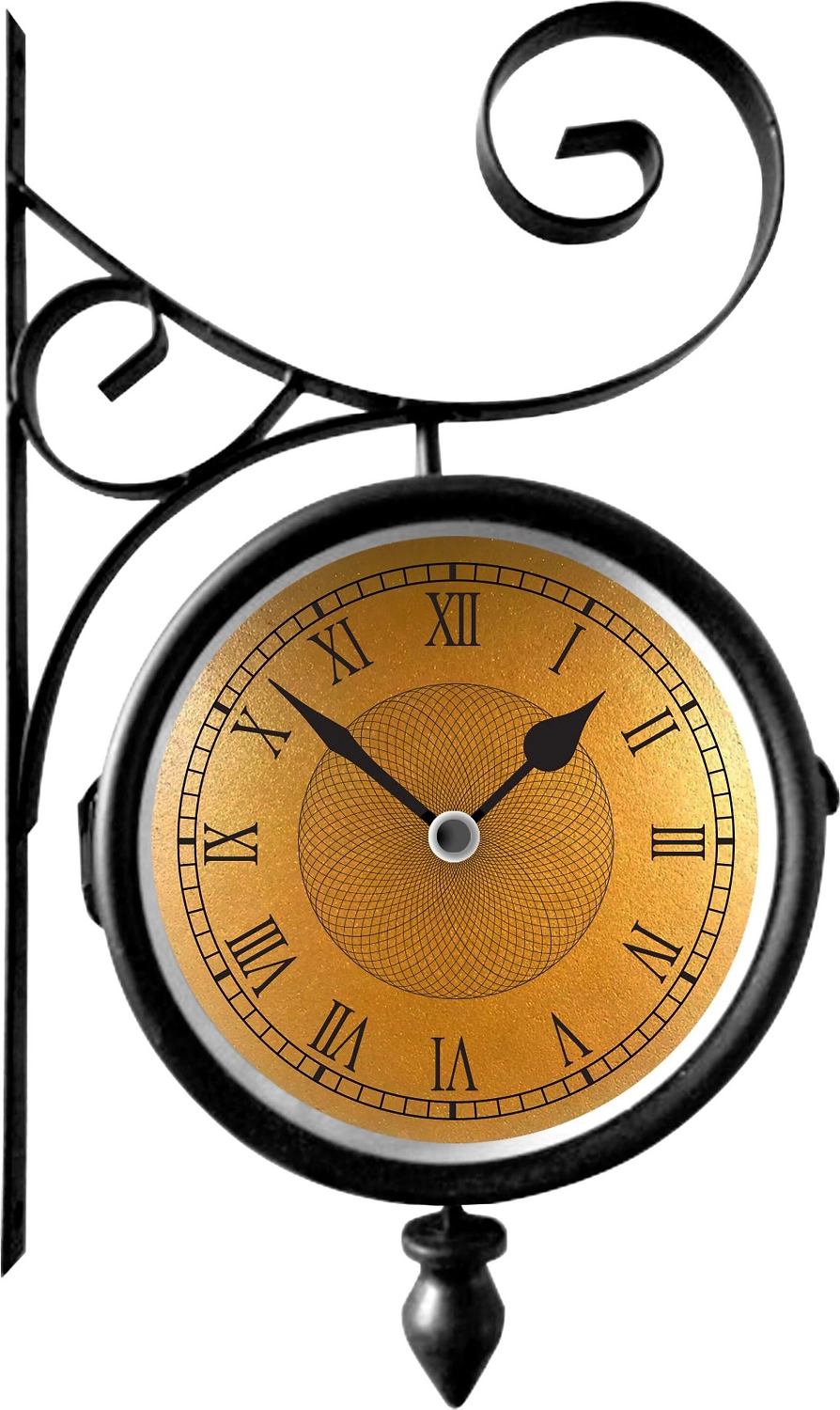 Часы для сада GARDEN SHOW 32x20x9 см черные