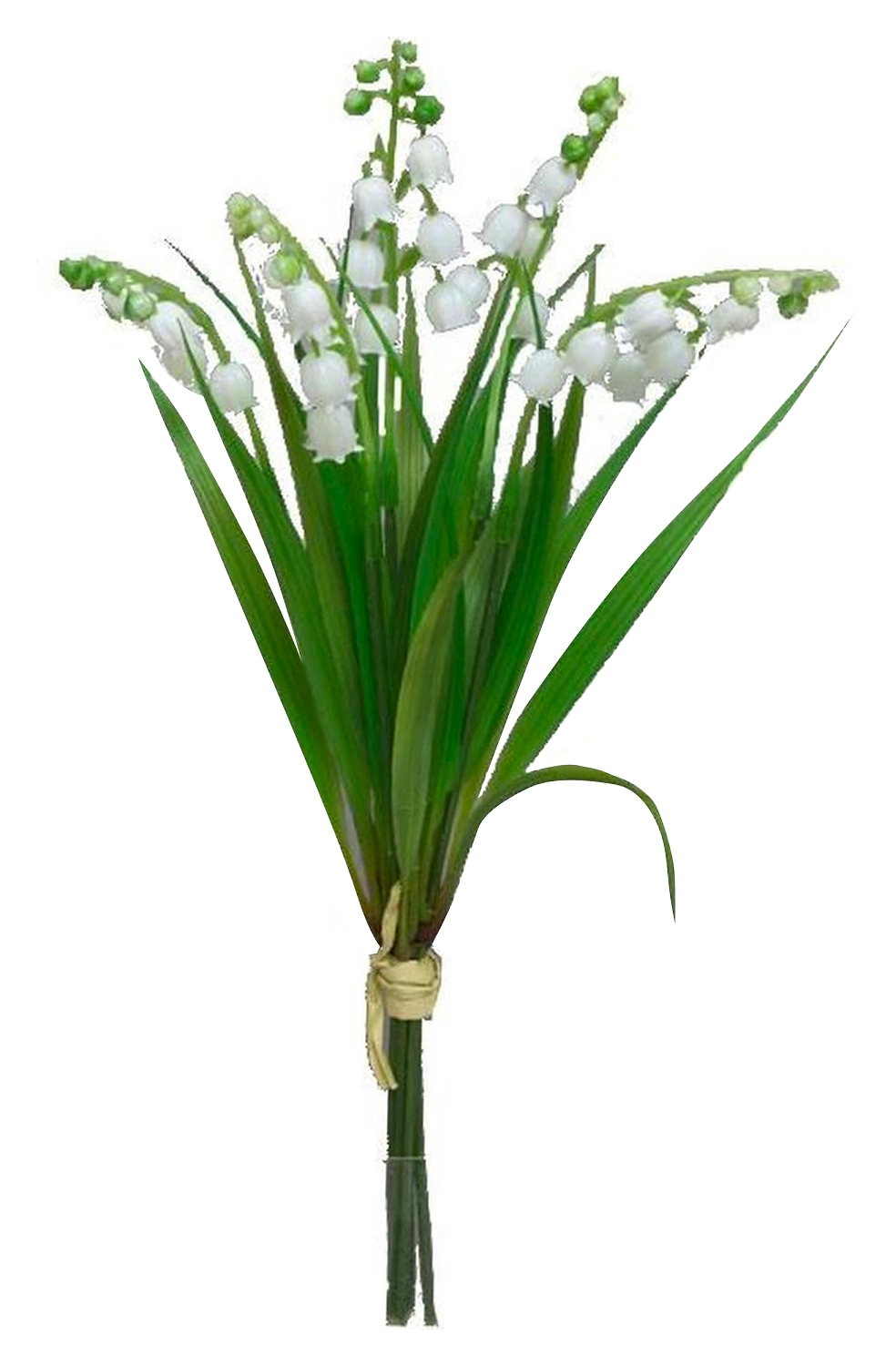 Искусственный цветок ландыш 30 см белый
