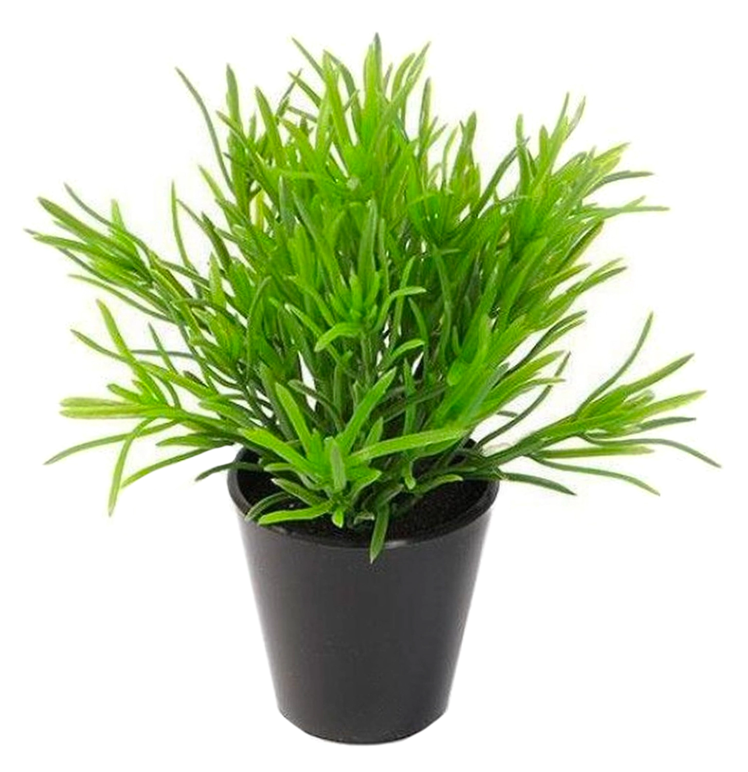 Искусственный цветок лук 17 см зеленый в горшке