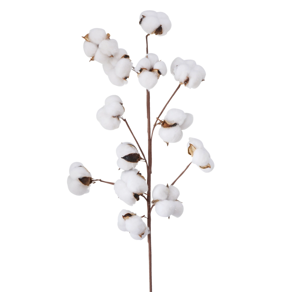 Ветка искусственная хлопок 68 см