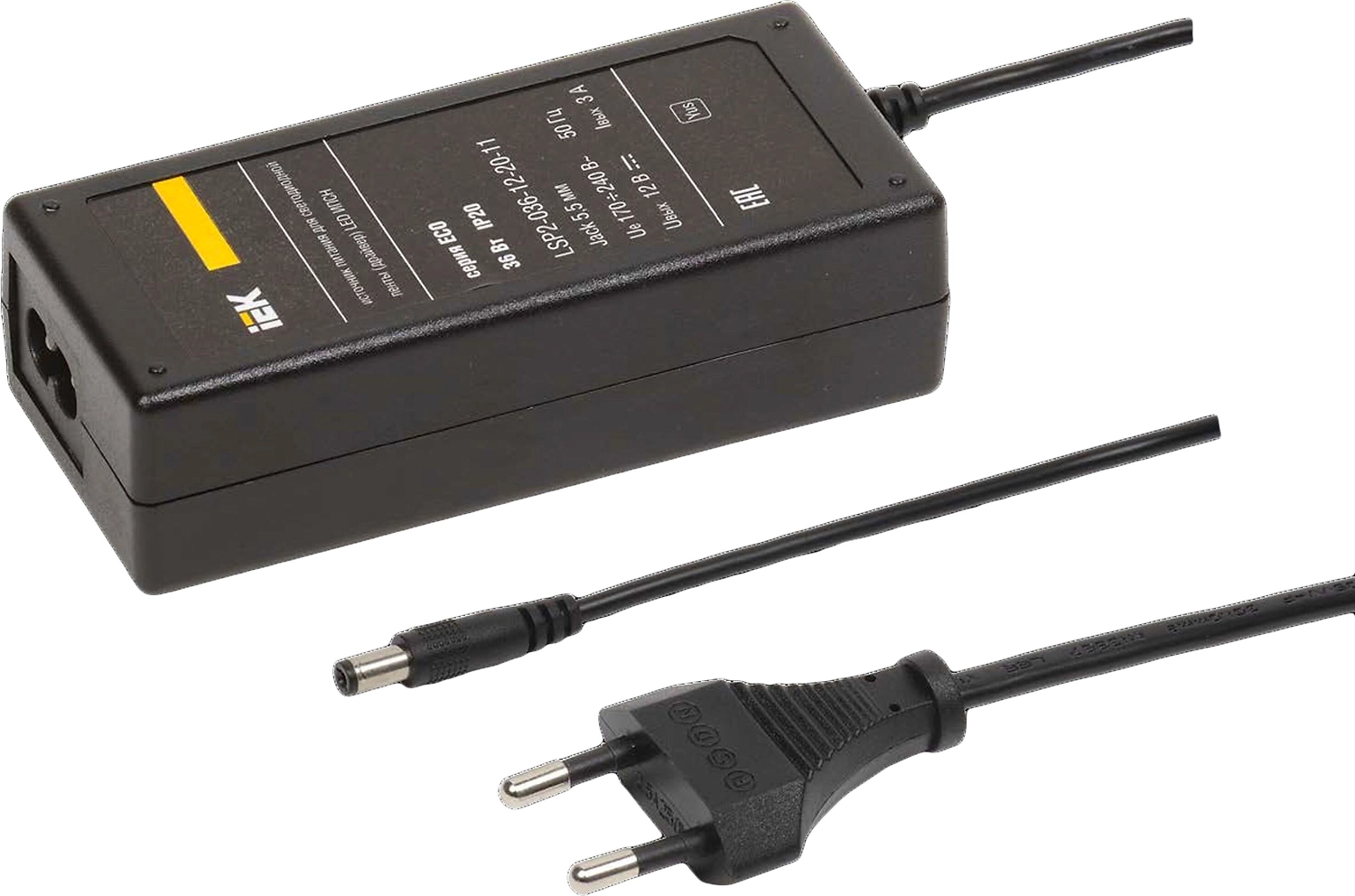 Драйвер для светодиодной ленты IEK LSP2-036-12-20-11 36 Вт 12 В 1x3 А IP20