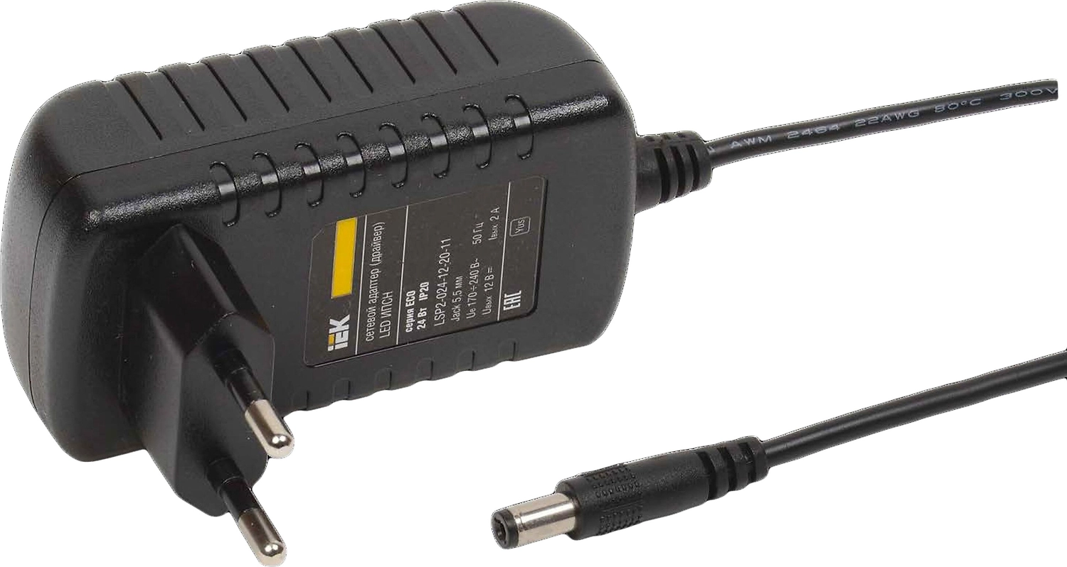 Драйвер для светодиодной ленты IEK LSP2-024-12-20-11 24 Вт 12 В 1x2 А IP20 