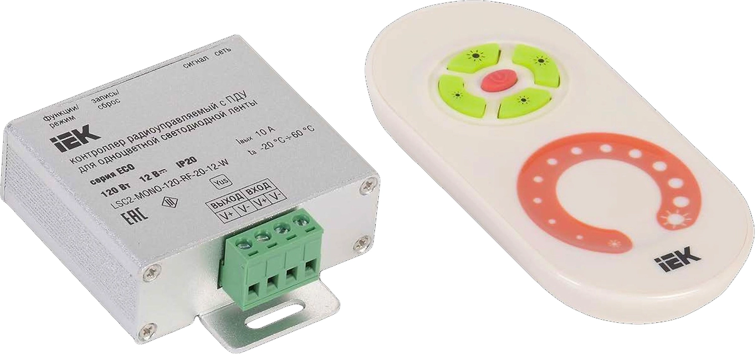 Контроллер для светодиодной ленты IEK LSC1-MONO-120-RF-20-12-W 120 Вт 12 В IP20