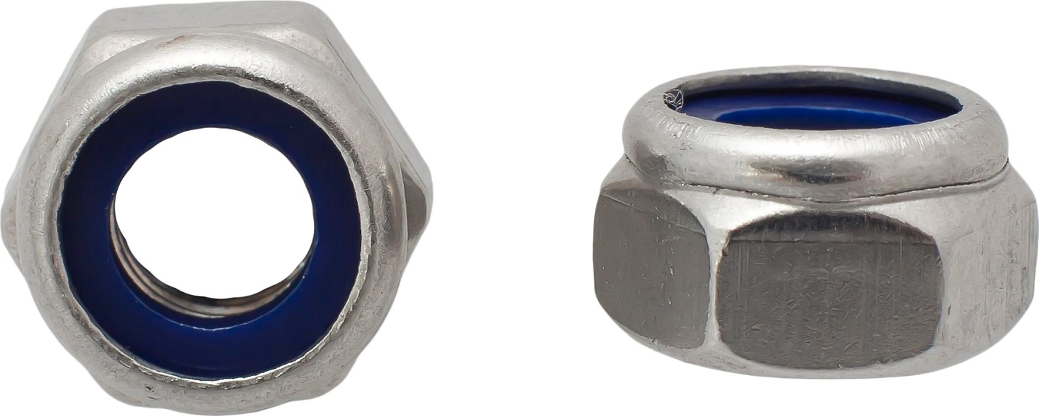 Гайка DIN 985 М5 самоконтрящаяся, нержавеющая сталь 10 шт