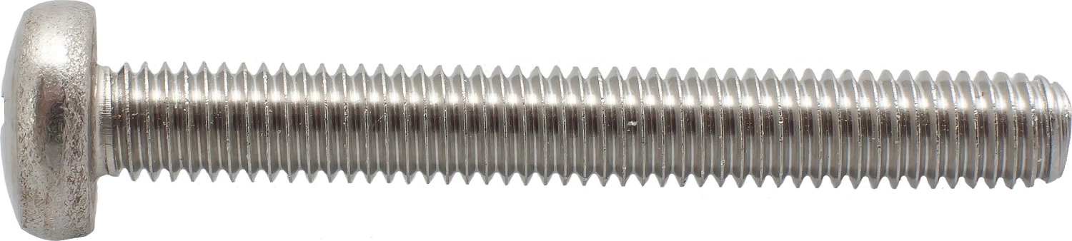 Винт DIN 7985 6x10 полукруглая голова, нержавеющая сталь 6 шт