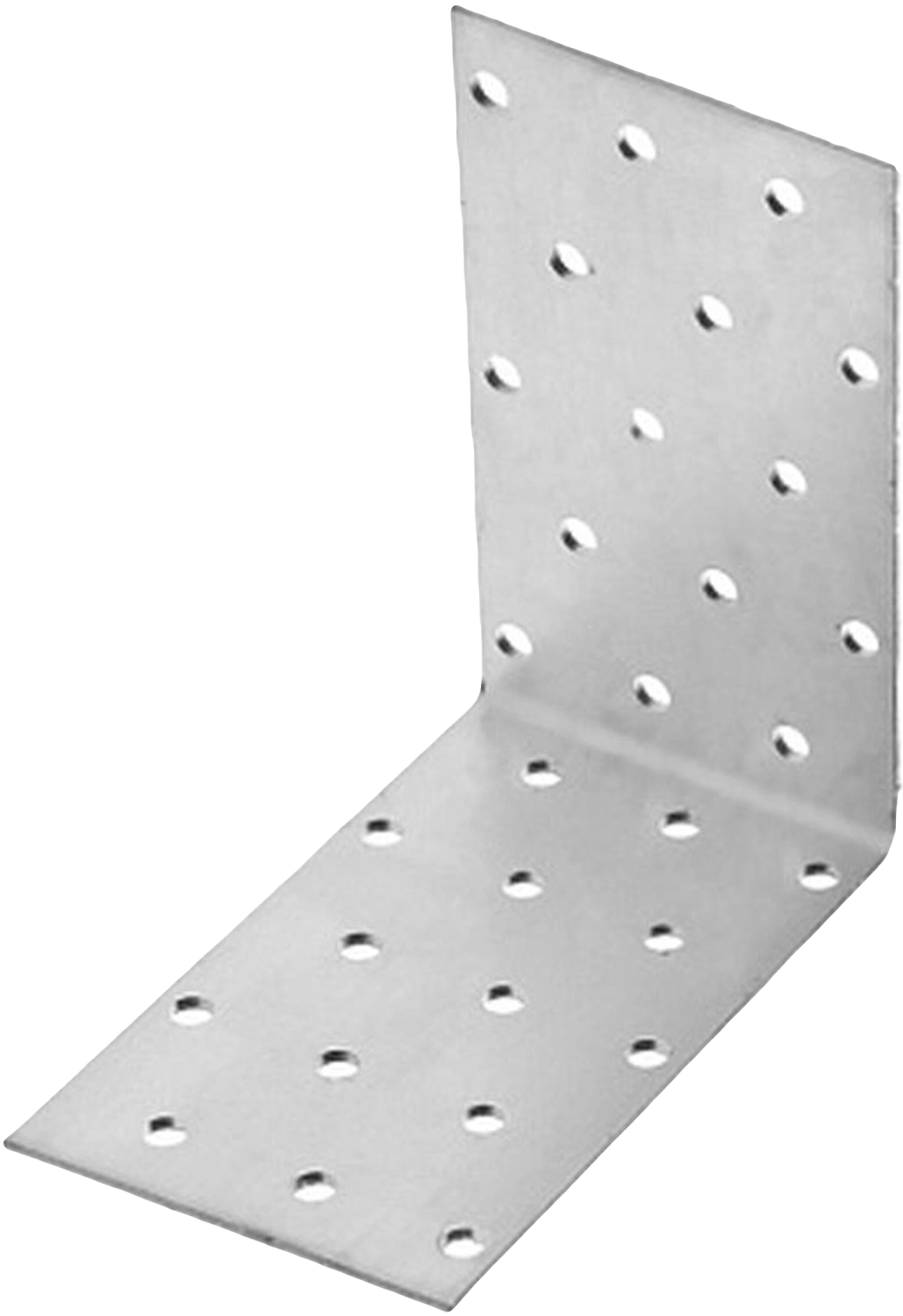 Уголок крепежный перфорированный равносторонний kur 80х50х2 мм