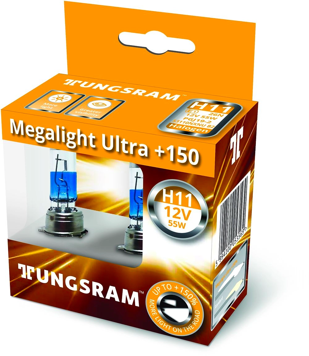Лампа галогенная автомобильная Tungsram H11 12V-55W 53110NXNU B2 2 шт