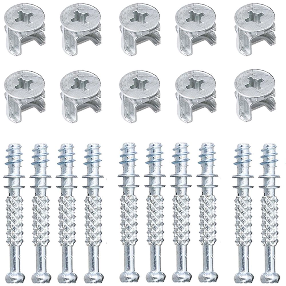 Набор №1 для стяжки фасада для ДСП 16мм (белый цинк 10 шт)