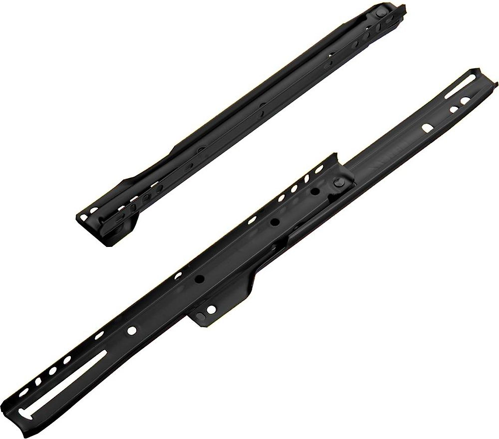 Направляющая мебельная роликовая LEMAX Prof NR-08-BL1-400 черный