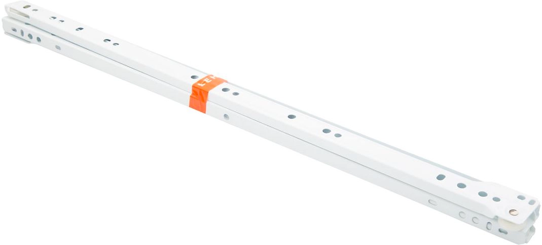 Направляющая мебельная роликовая LEMAX Prof NR-08-WT1-450 белый