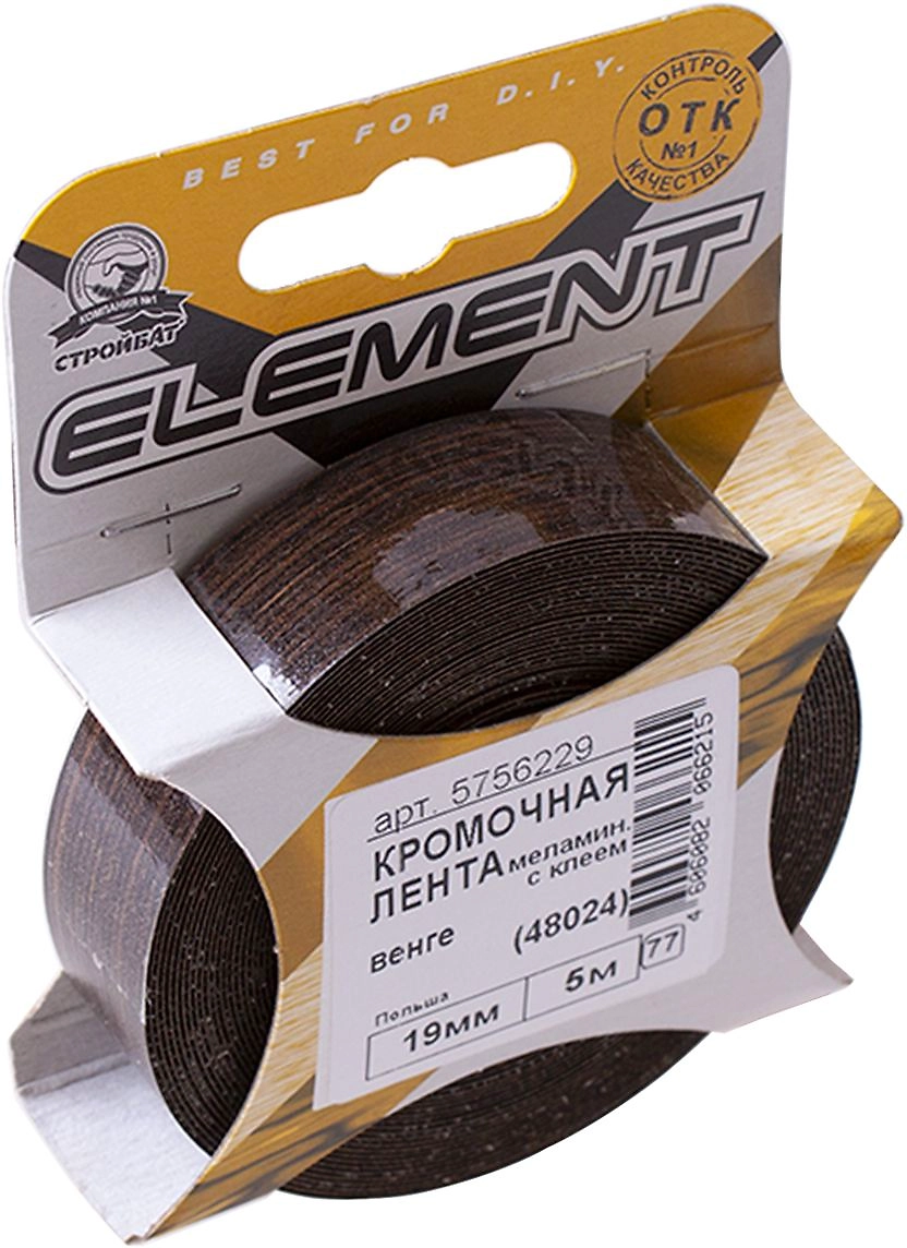 Кромочная лента для ЛДСП Element меламин 19x5000 мм венге