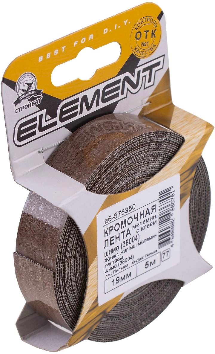 Кромочная лента для ЛДСП Element меламин 19x5000 мм шимо