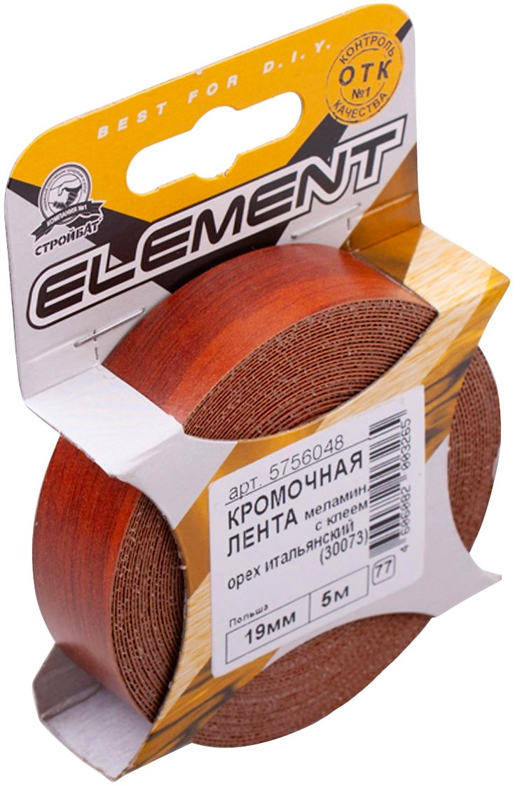 Кромочная лента для ЛДСП Element меламин 19x5000 мм орех итальянский
