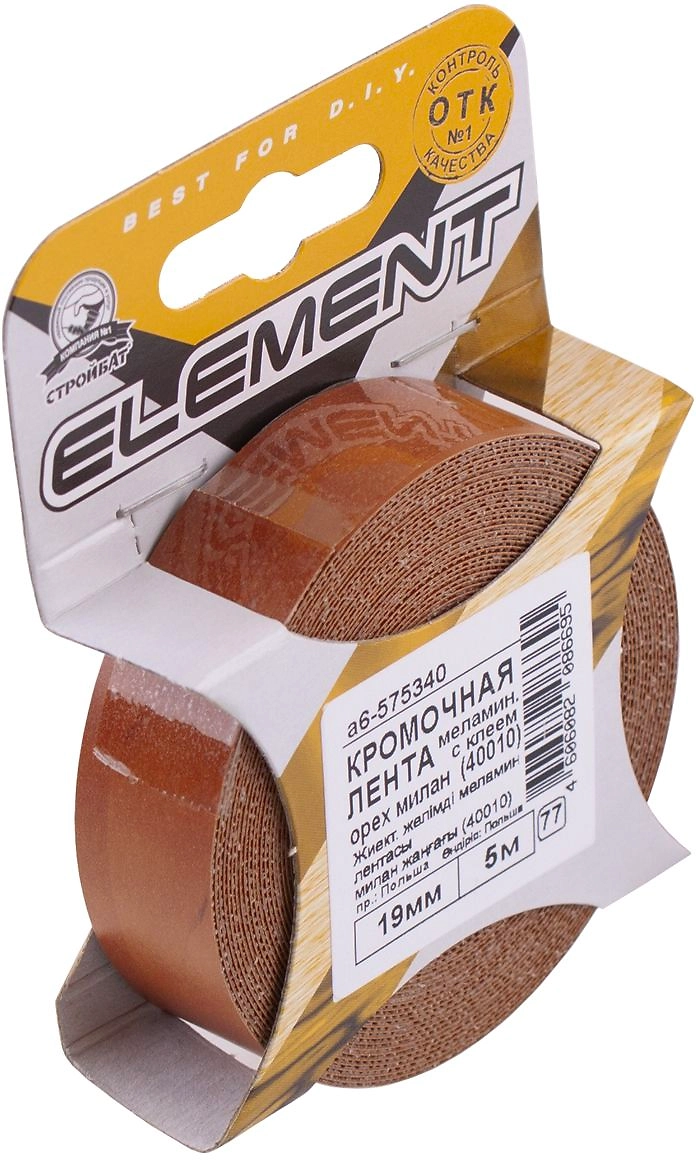 Кромочная лента для ЛДСП Element меламин 19x5000 мм орех милан