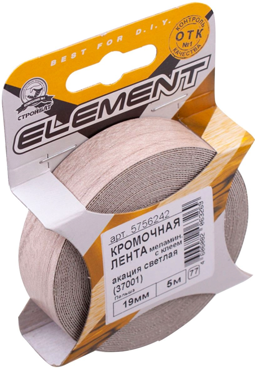 Кромочная лента для ЛДСП Element меламин 19x5000 мм акация светлая