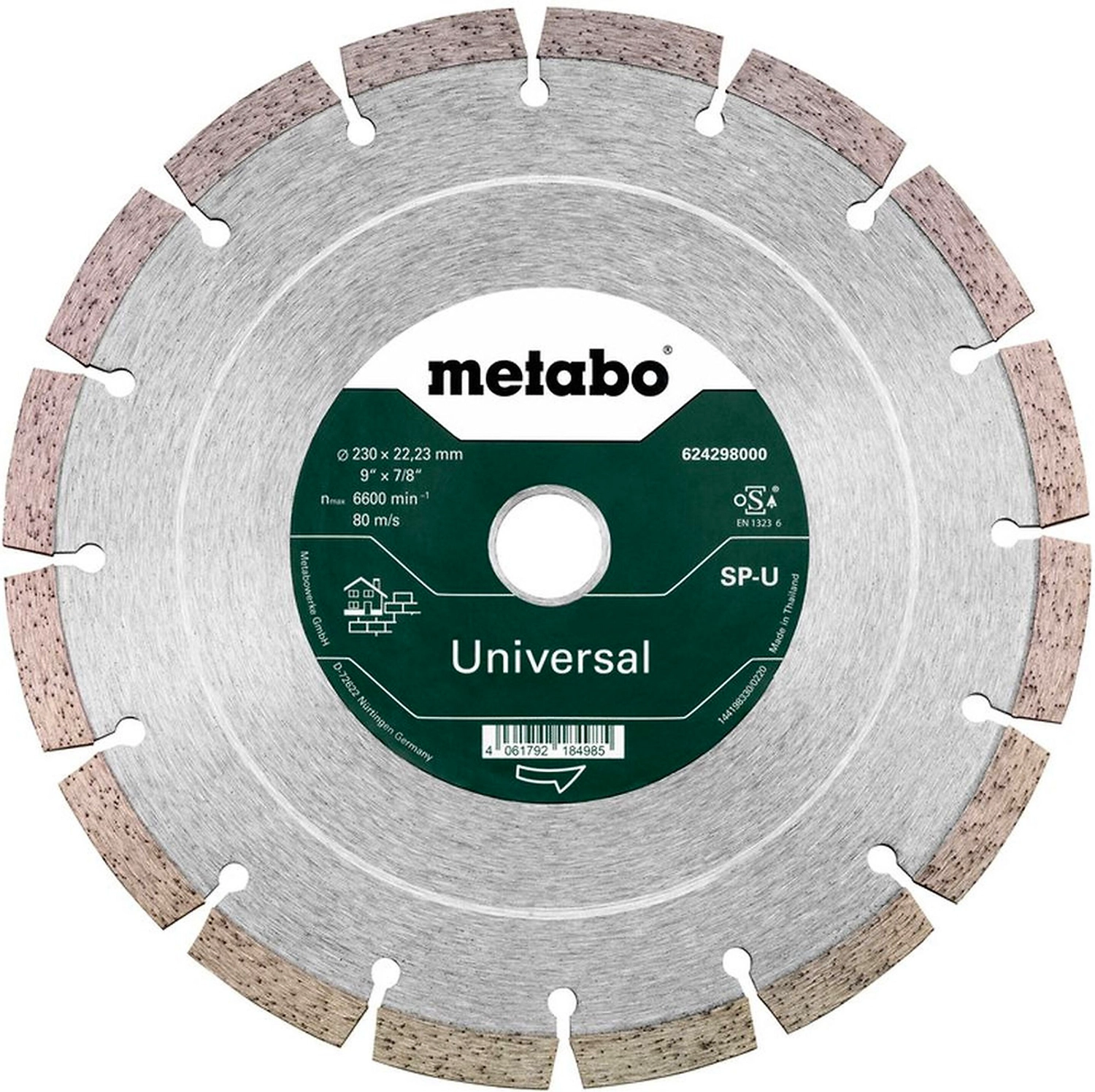 Алмазный диск отрезной METABO 230X22,23 мм 624298000