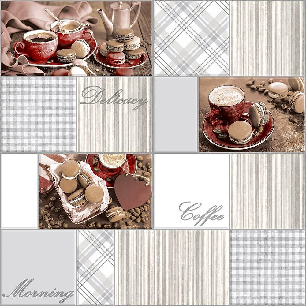 Виниловые обои Десерт 6840 серые 0,53х10 м