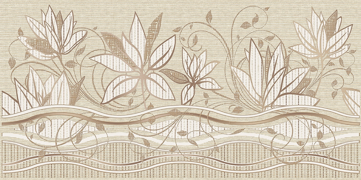 Декор Azori Romanico бежевый 31,5х63 см