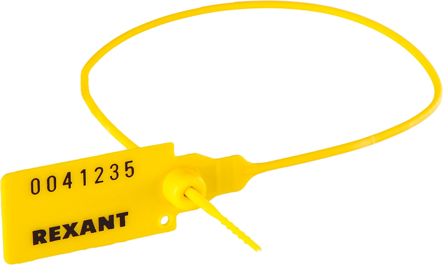 Пломба REXANT пластиковая номерная 320 мм желтая 50 шт