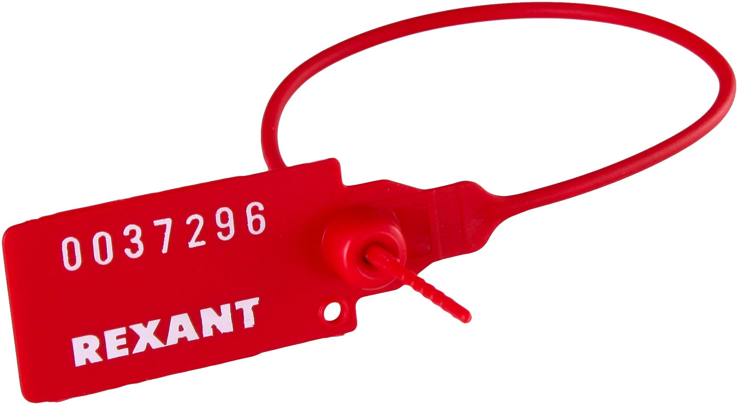 Пломба REXANT пластиковая номерная 220 мм красная 50 шт