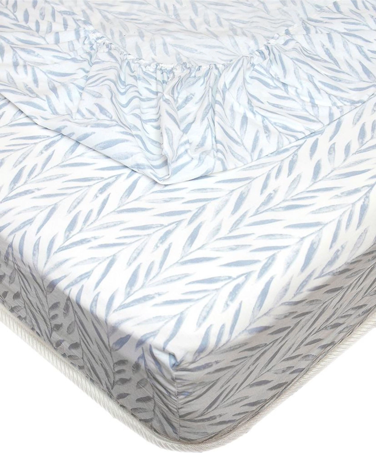 Простыня на резинке Seta Leaf поплин 150х260 см