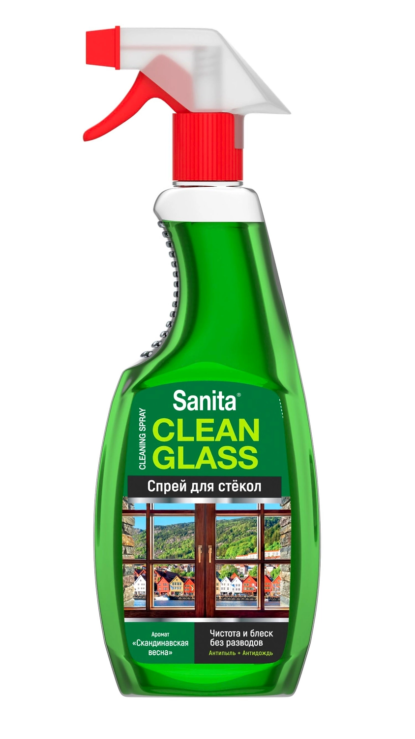 Спрей для чистки стекол SANITA Скандинавская весна 500 мл
