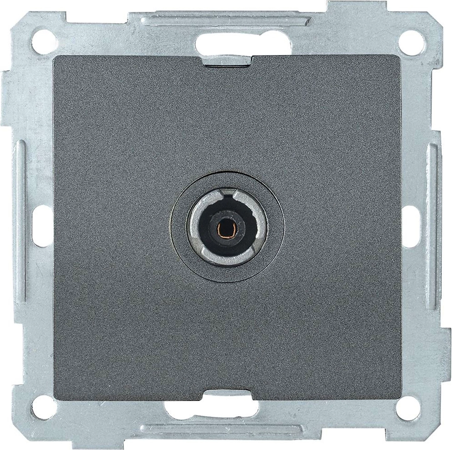 Розетка IEK BOLERO РТВ11-0-Б антрацит