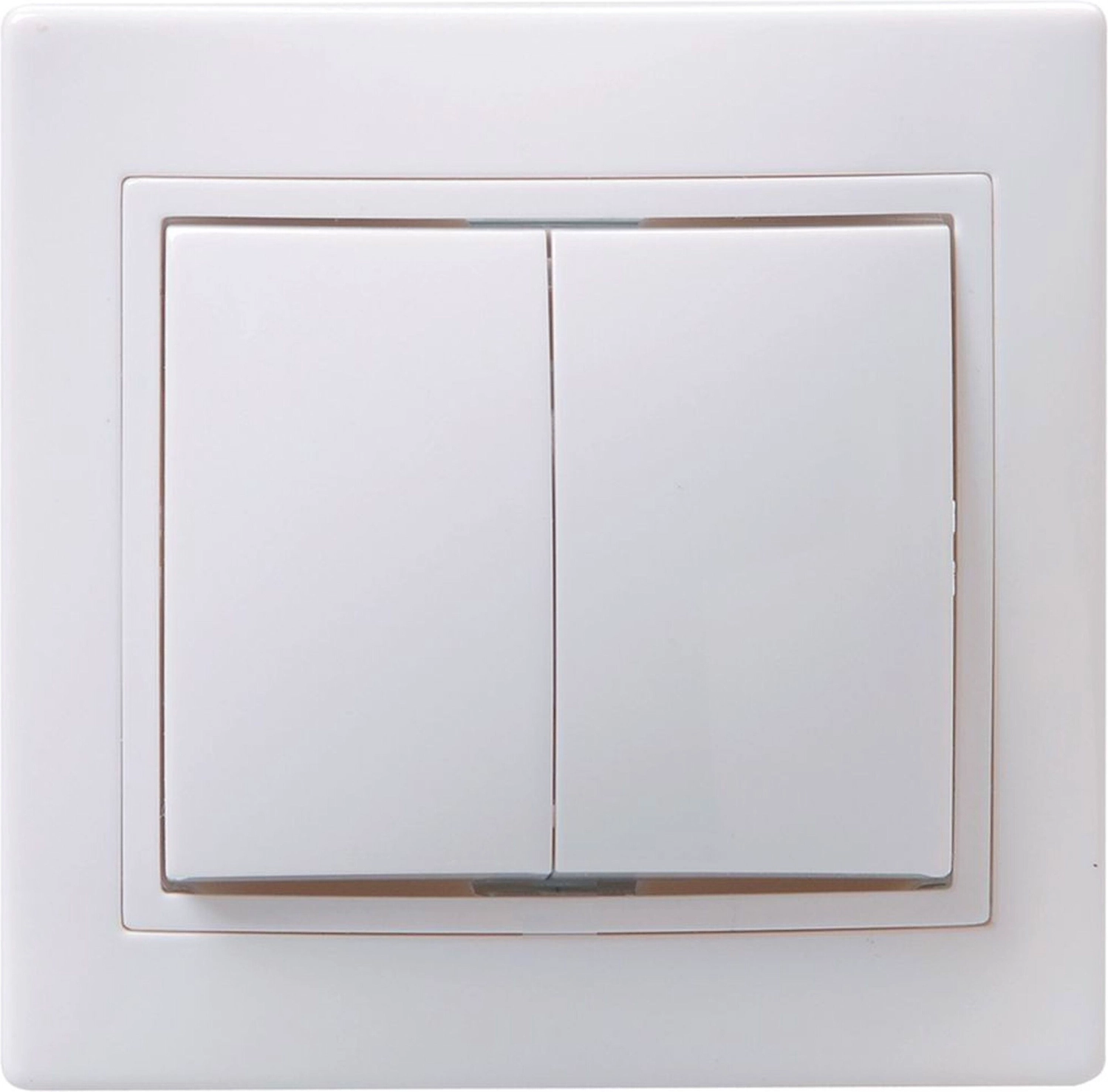 Выключатель IEK КВАРТА ВС10-2-0-КБ 2 клавиши белый