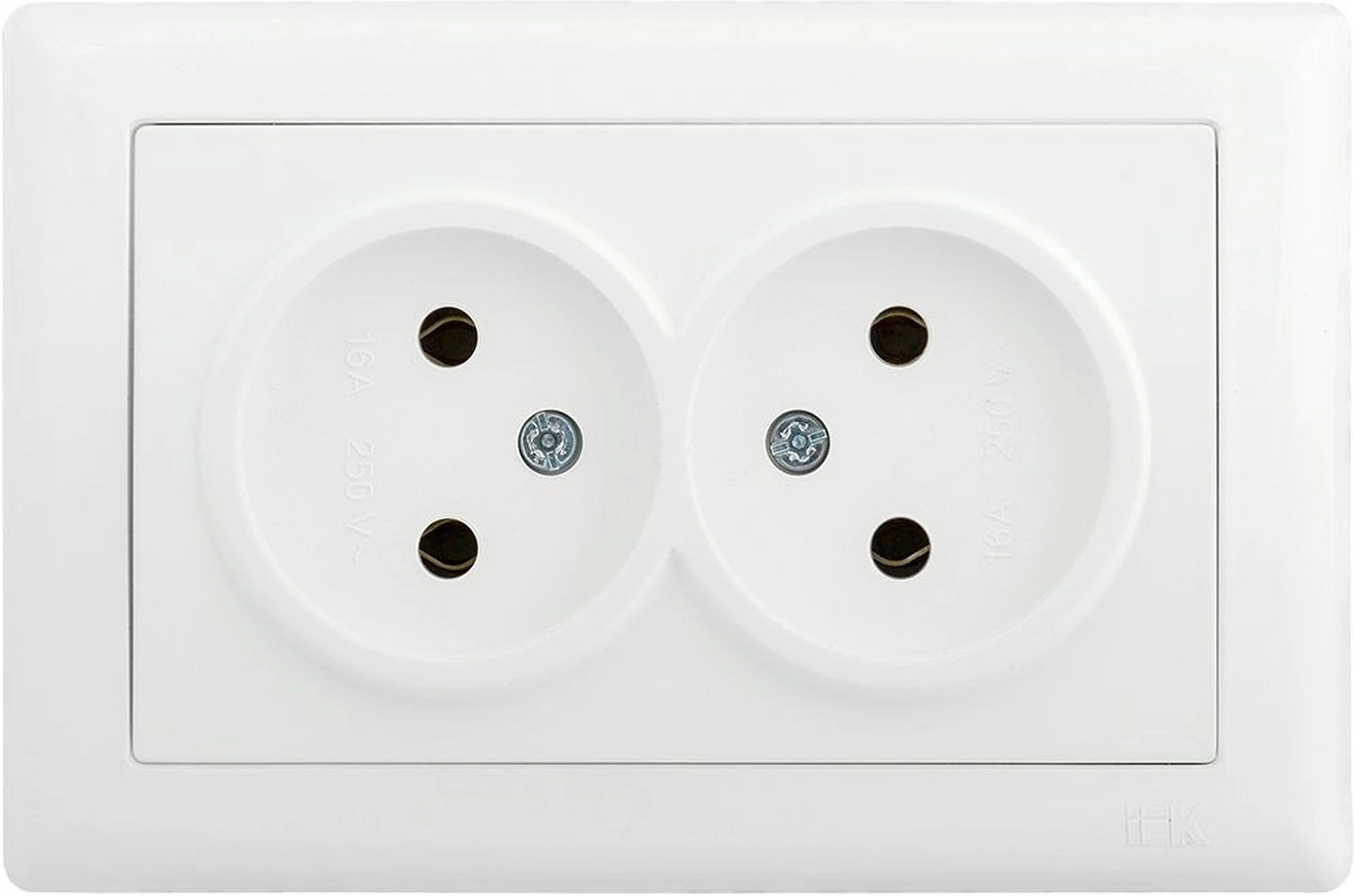 Розетка IEK BOLERO РС20-1-0-ББ белый