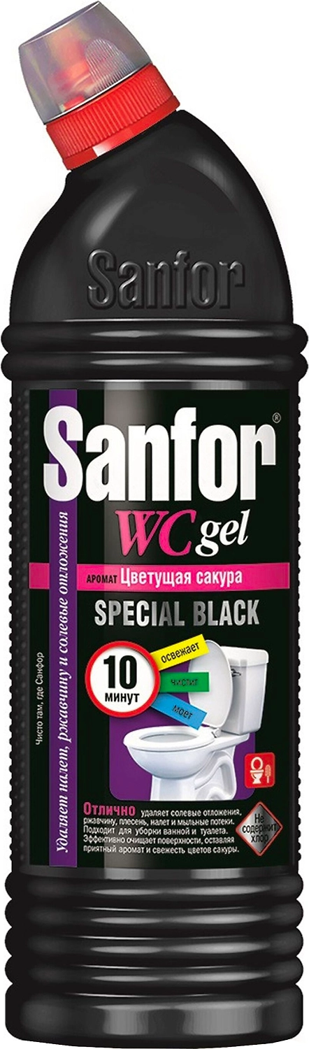 Гель для чистки туалета Sanfor Special Black 0,75 л