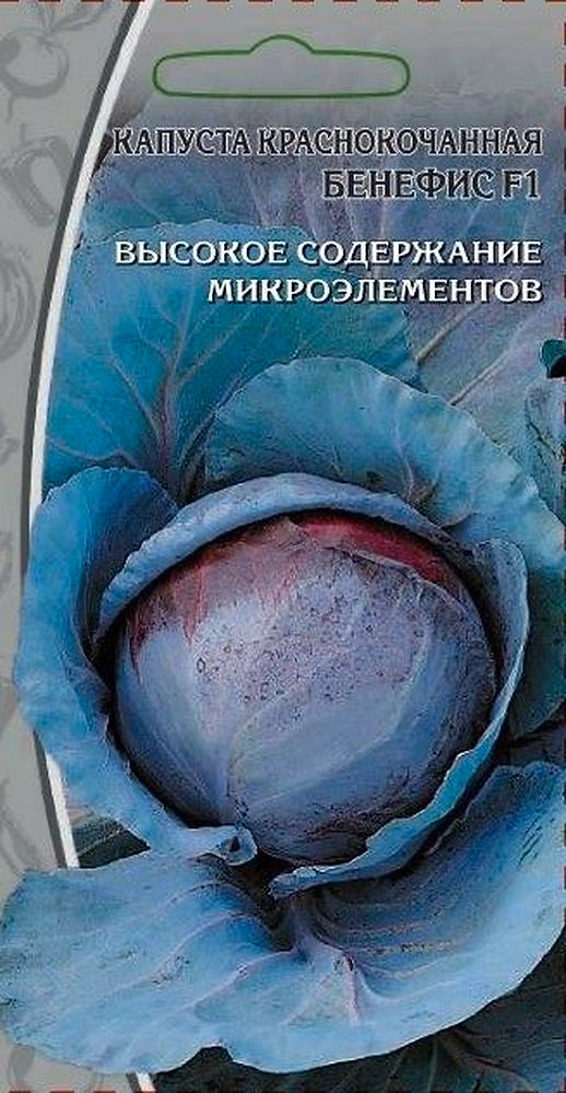 Семена Капусты краснокочанная Бенефис 0,3 г