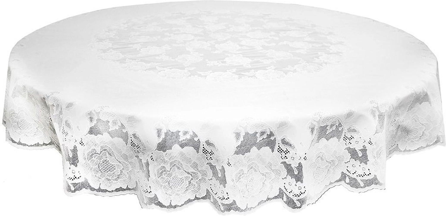 Скатерть Towa Dia rose белая ПВХ 152 см
