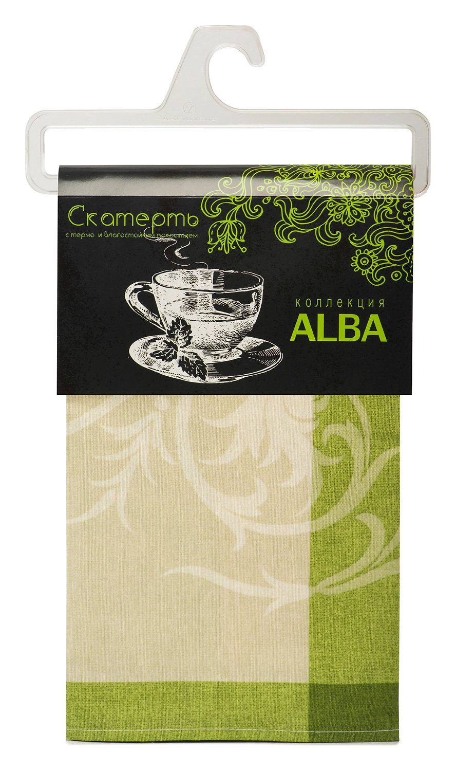 Скатерть Protec Textil Alba анет зеленая 140х180 см