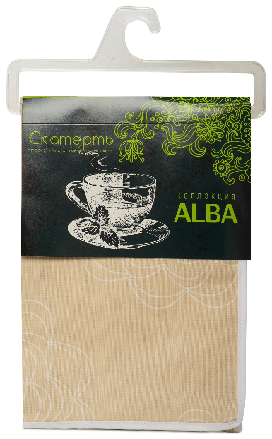 Скатерть Protec Textil Alba Белла бежевая 140х200 см