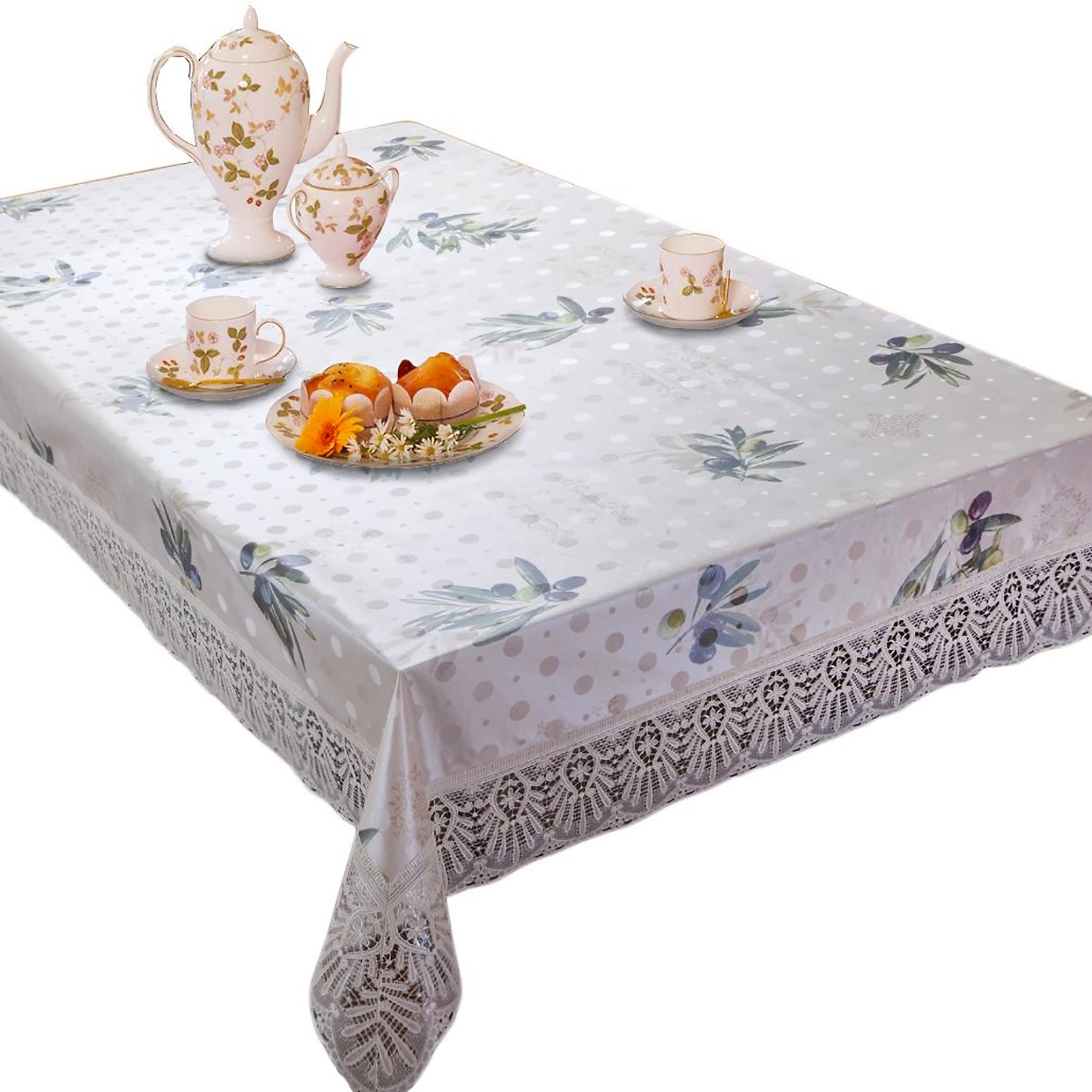 Скатерть MEIWA FPLUS-297 белая ПВХ 152 см