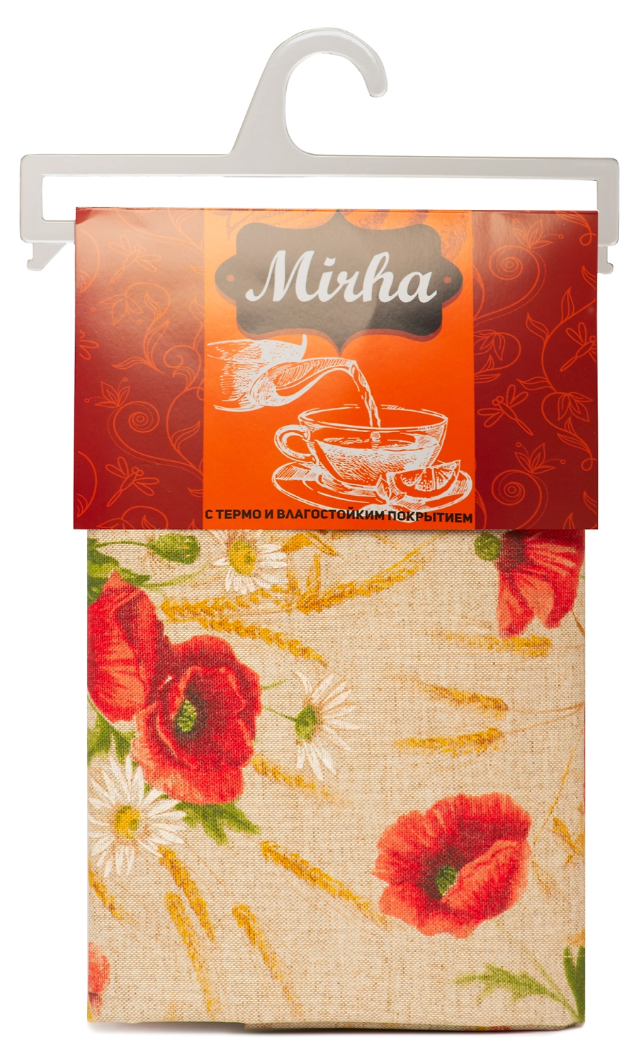 Скатерть Mori Mirha папаверо красная 140х180 см