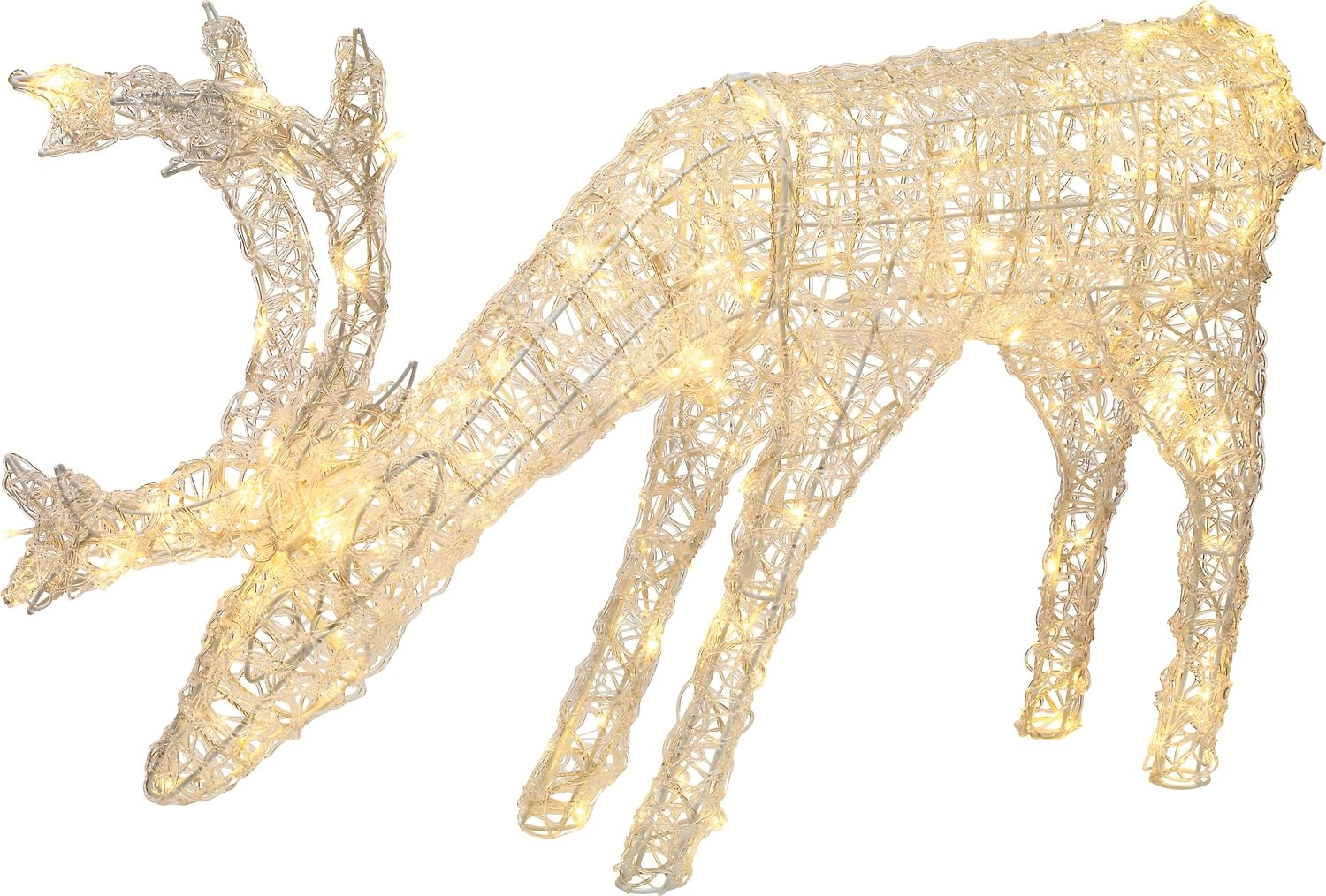 Световая фигура Олень 160 LED IP44 58 см белый мерцающий