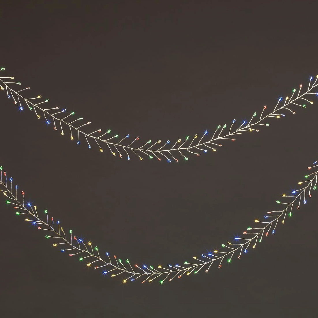 Гирлянда кластер 720 LED мультиколор 9 м