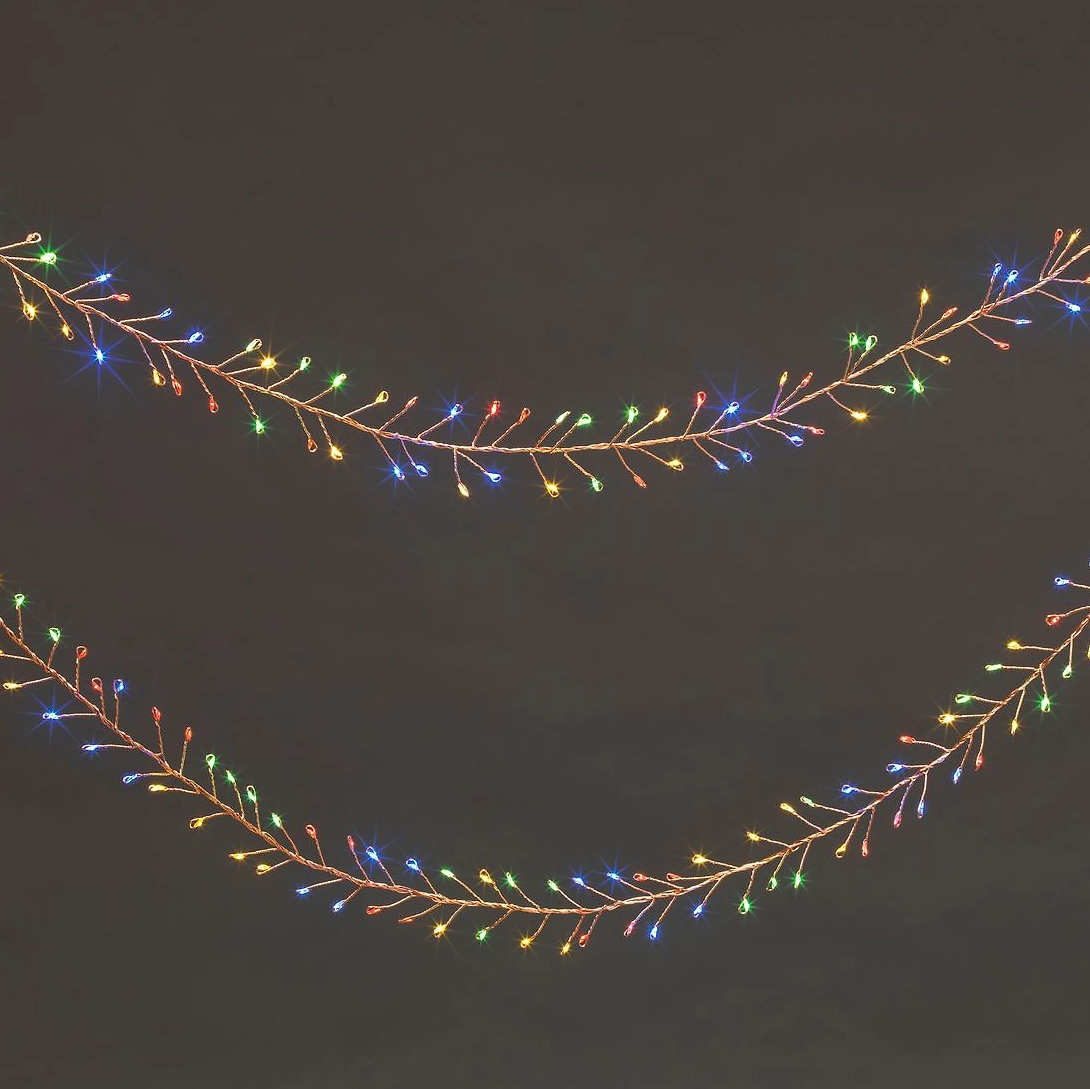 Гирлянда кластер 240 LED многоцветная 2,4 м