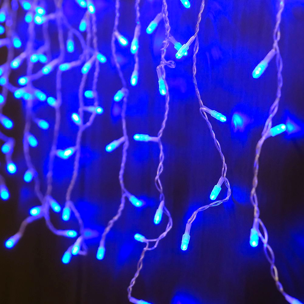 Гирлянда бахрома SH LIGHTS 80 LED синий 2 м