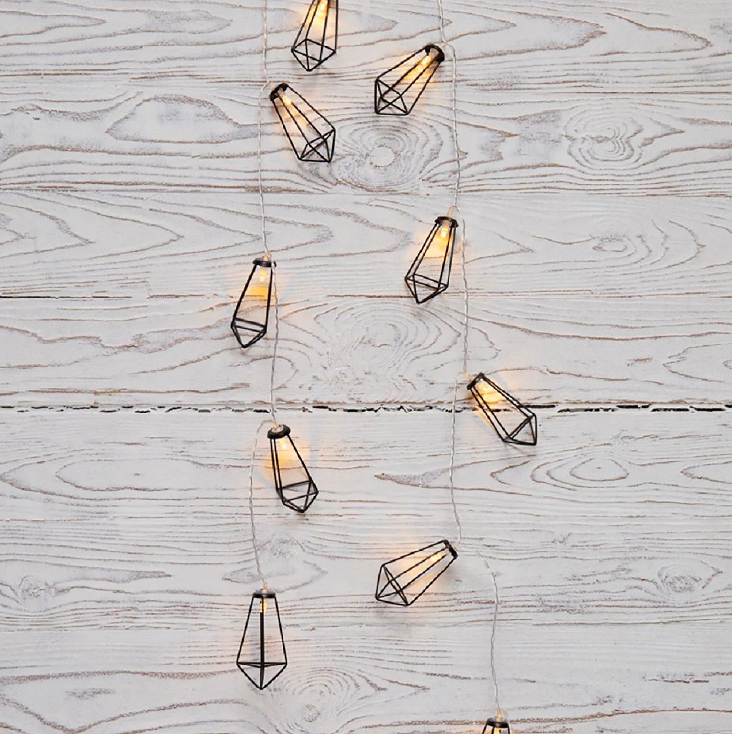 Гирлянда черные кристаллы Neon-Night 10 LED теплый белый 1,5 м