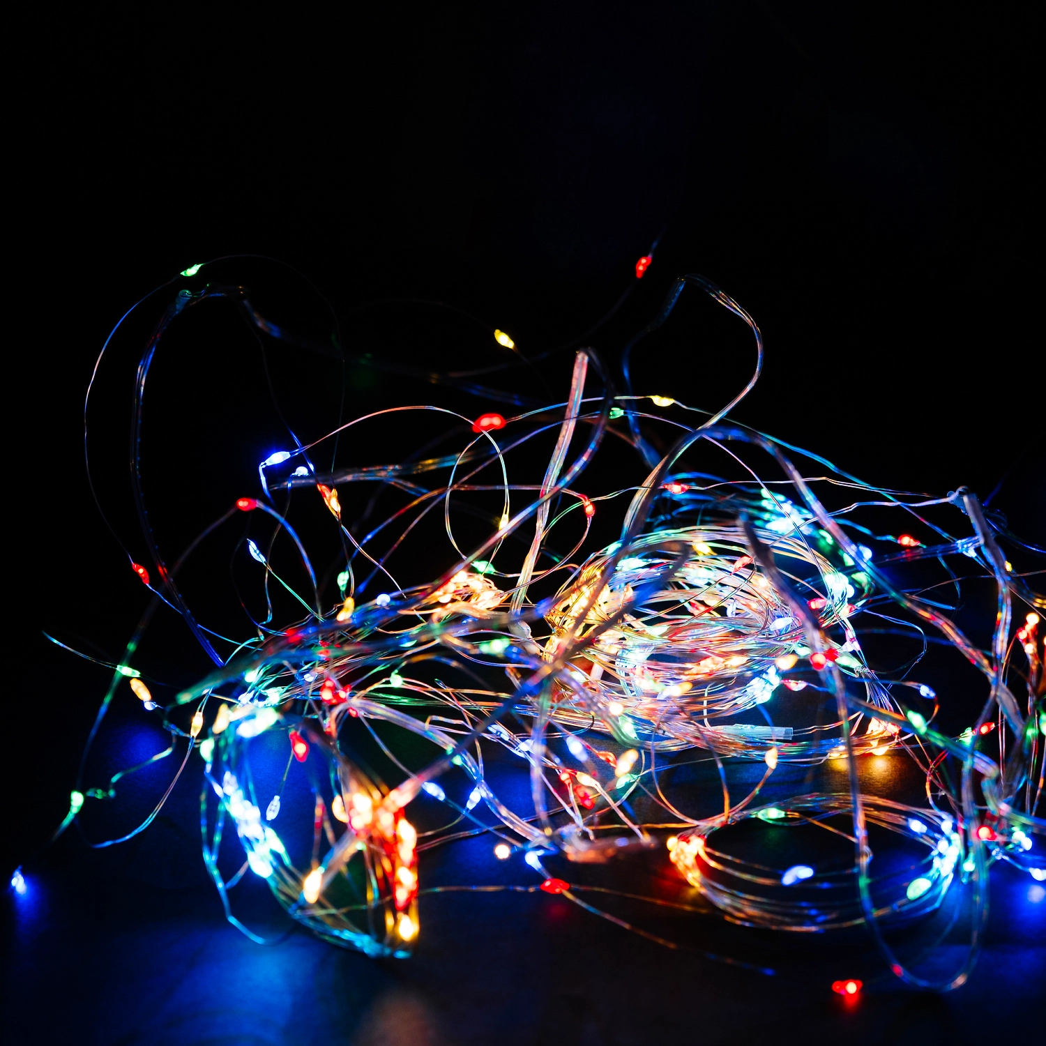 Гирлянда занавес Glos белый/мультиколор 3х2 м