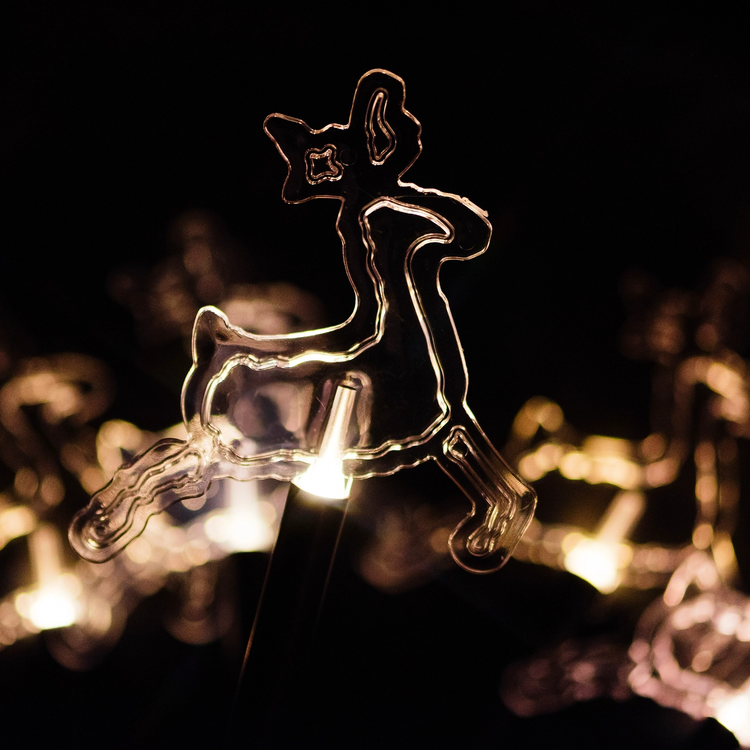 Световой декор олени Glos теплый белый 2 м