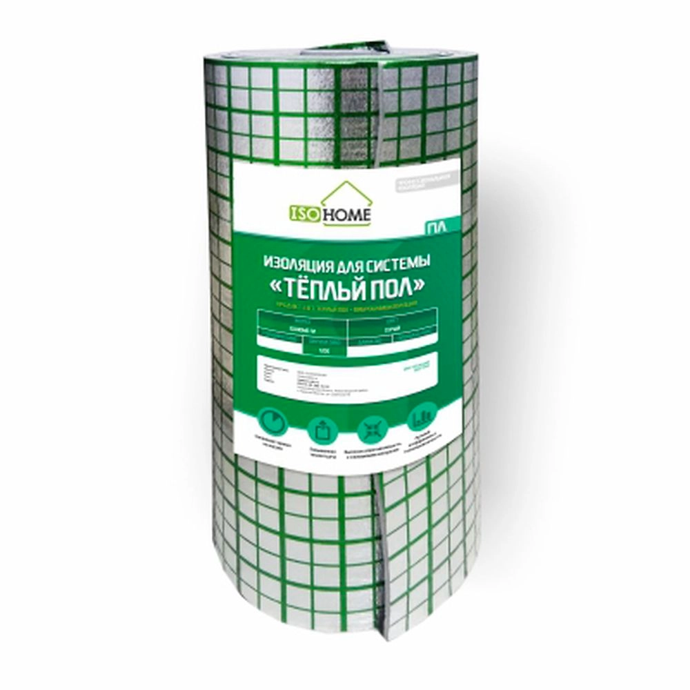 Отражающая изоляция для системы теплый пол ISODOM 2 мм 3 кв.м