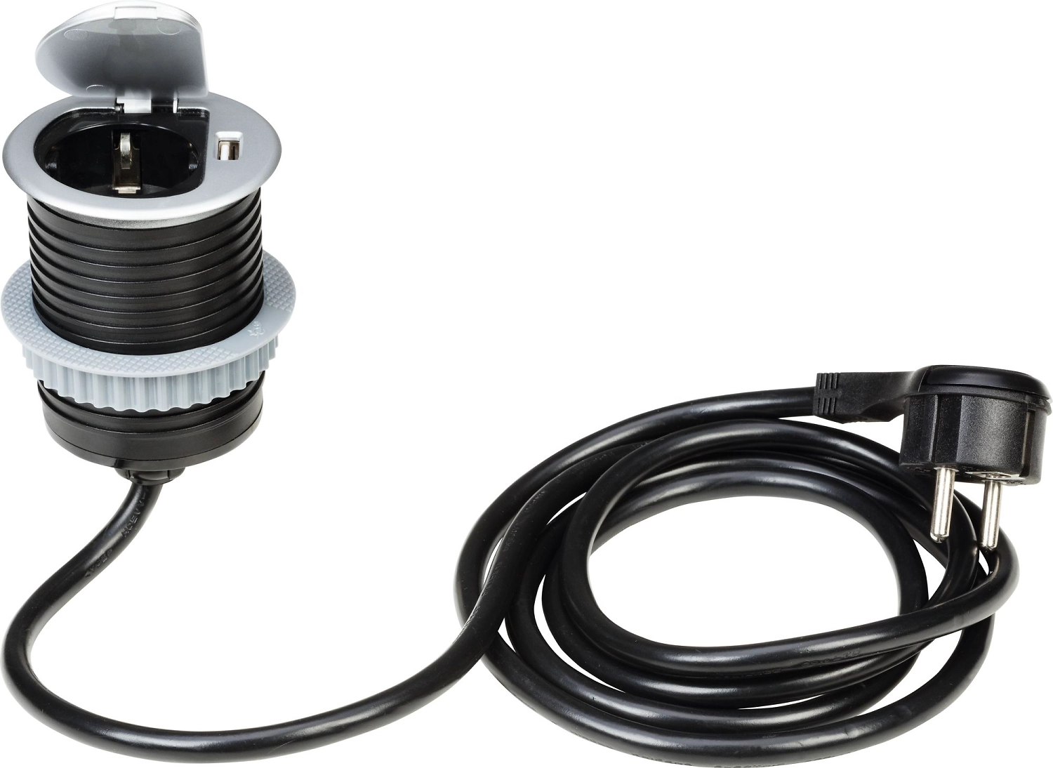 Удлинитель бытовой OBI 1,9 м встраиваемый, с заземлением + USB